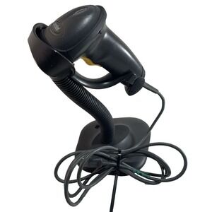 Symbol Corded USB Barcode Scanner LS2208-SR20007R-UR Black 1D Handheld w/ Stand